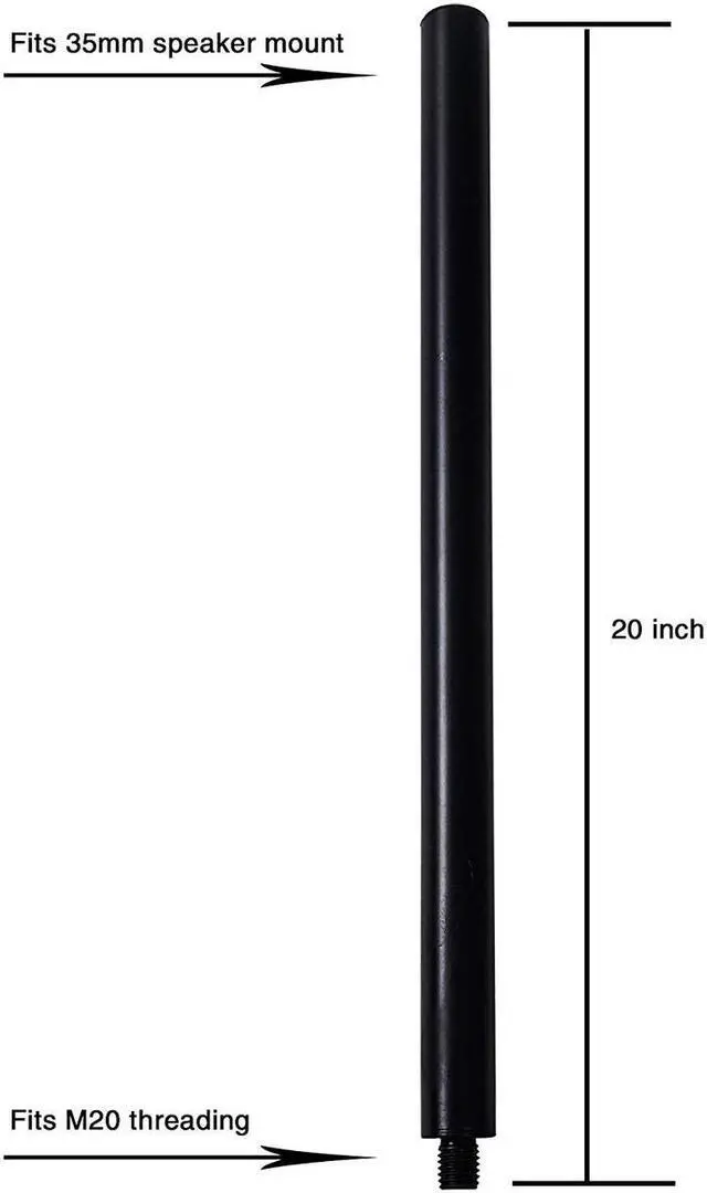 Alt view image 7 of 7 - Sound Town CARME Series Powered PA Speaker and Subwoofer Combo Set with One 15 PA Speaker, One 18 Subwoofer, One Subwoofer Pole, Black
