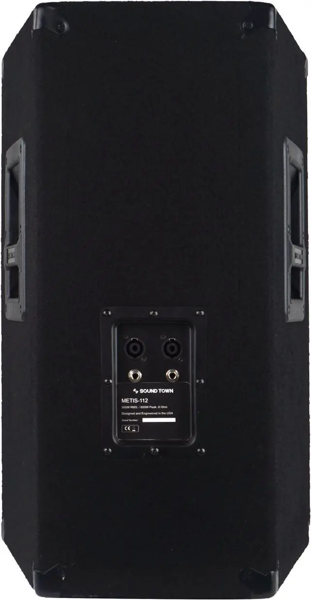 Alt view image 6 of 6 - Sound Town 2-Pack 12" 1200W 2-Way Full-range Passive DJ PA Pro Audio Speaker with Compression Driver for Live Sound, Karaoke, Bar, Church (METIS-112-PAIR)