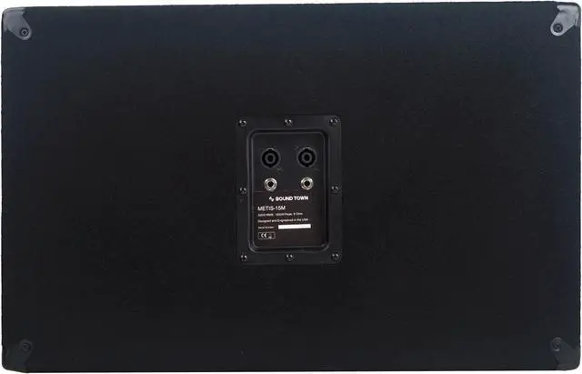 Alt view image 4 of 7 - Sound Town 2-Pack 15" 1200W Passive DJ PA Stage Floor Monitor Speakers with Compression Driver for Live Sound, Bar, Church (METIS-15M-PAIR)