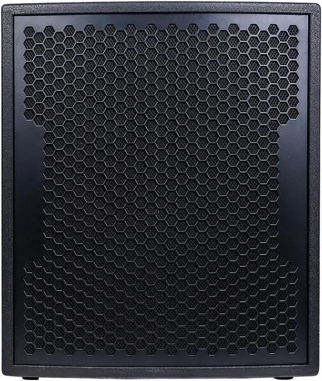 Alt view image 2 of 8 - Sound Town 1600 Watts 15” Powered Subwoofer with 2 Speaker Outputs, Plywood Enclosure and 2 Wheels, Black (CARPO-15SPW)
