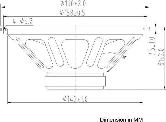 Alt view image 5 of 6 - Sound Town 6.5” 80W Steel Frame woofer (Low Frequency Driver), Replacement woofer for PA/DJ speakers (STLF-630)