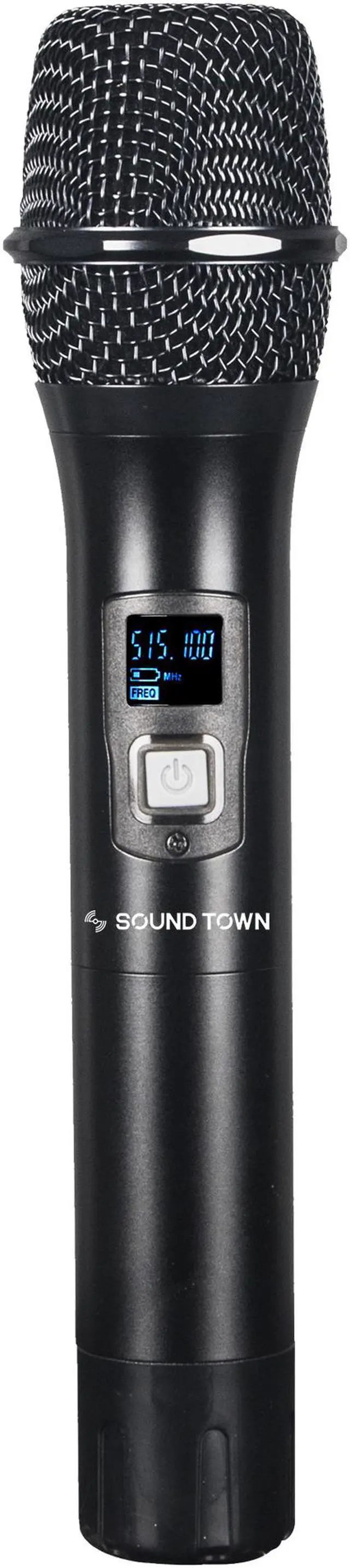 Alt view image 4 of 4 - Sound Town Metal 200 Channels UHF Wireless Microphone System with 2 Handheld Microphones, for Church, School, Outdoor Wedding, Meeting, Party and Karaoke (SWM26-U2HH)