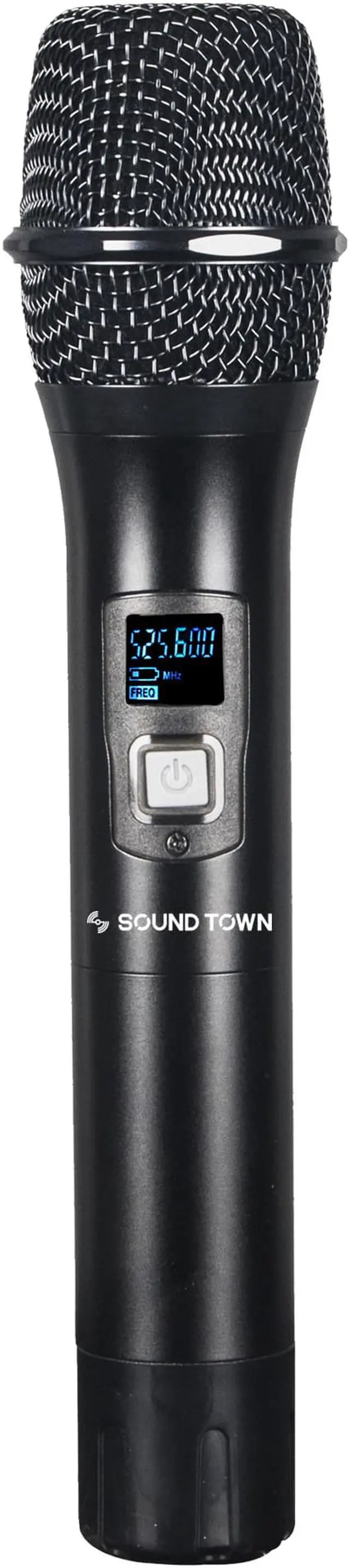 Alt view image 4 of 4 - Sound Town 200 Channels Metal UHF Wireless Microphone System with Rack Mountable Metal Receiver and 4 Handheld Mics, for Church, School, Outdoor Wedding, Meeting, Party and Karaoke