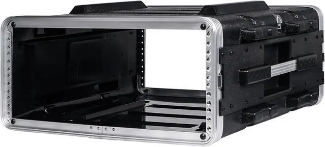 Alt view image 5 of 7 - Sound Town Lightweight 4U PA DJ Rack/Road Case with ABS Construction, 19 Depth and Heavy-Duty Latches (STRC-A4U)
