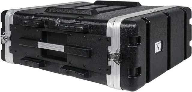 Alt view image 2 of 7 - Sound Town Lightweight 4U PA DJ Rack/Road Case with ABS Construction, 19 Depth and Heavy-Duty Latches (STRC-A4U)