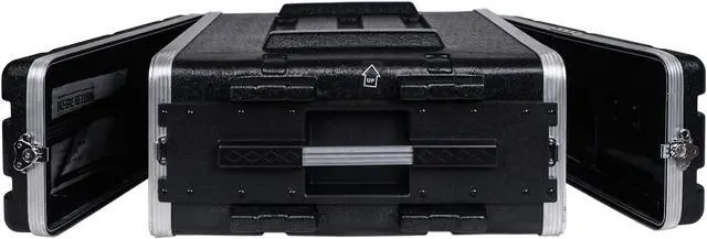Alt view image 6 of 7 - Sound Town Lightweight 4U PA DJ Rack/Road Case with ABS Construction, 19 Depth and Heavy-Duty Latches (STRC-A4U)