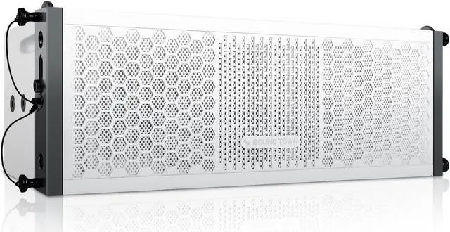 Alt view image 3 of 7 - Sound Town ZETHUS Series Line Array Speaker System with Four White Compact 2 X 5-inch Line Array Speakers, White
