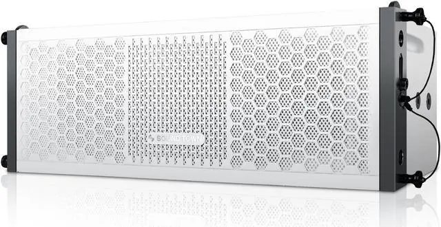 Alt view image 5 of 7 - Sound Town ZETHUS Series Line Array Speaker System with Four White Compact 2 X 5-inch Line Array Speakers, White