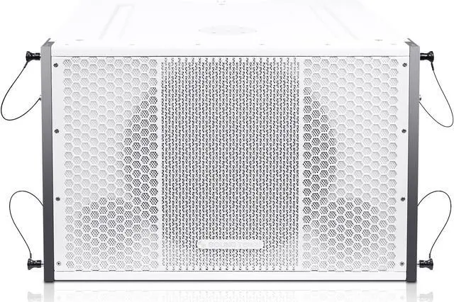 Alt view image 4 of 14 - Sound Town ZETHUS Series Line Array Speaker System with One 15-inch Powered Line Array Subwoofer, Two Compact 2 X 8-inch Line Array Speakers, White