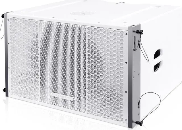 Alt view image 5 of 14 - Sound Town ZETHUS Series Line Array Speaker System with One 15-inch Powered Line Array Subwoofer, Two Compact 2 X 8-inch Line Array Speakers, White