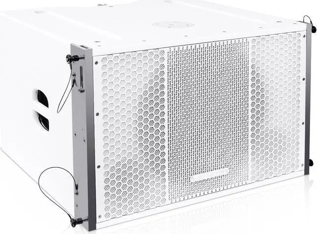 Alt view image 3 of 14 - Sound Town ZETHUS Series Line Array Speaker System with One 15-inch Powered Line Array Subwoofer, Two Compact 2 X 8-inch Line Array Speakers, White