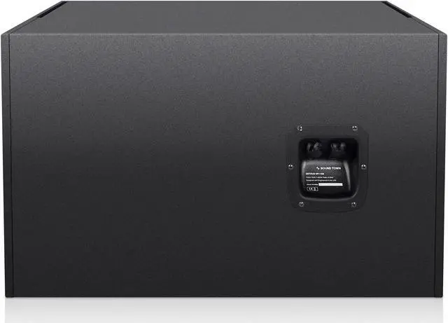 Alt view image 6 of 7 - Sound Town All-Weather Line Array System with 15-inch Water-Resistant Line Array Subwoofer, Four Compact Dual 8-inch Line Array PA Speakers, Full Range/Bi-amp Switchable, Black (ZETHUS-IP115S208X4)