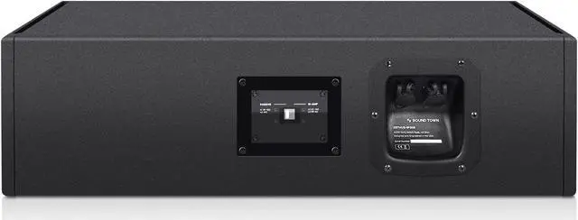 Alt view image 5 of 7 - Sound Town All-Weather Line Array System with 15-inch Water-Resistant Line Array Subwoofer, Four Compact Dual 8-inch Line Array PA Speakers, Full Range/Bi-amp Switchable, Black (ZETHUS-IP115S208X4)