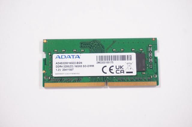 Asus X712J ADATA 16GB DDR4-3200 16GX16 Memory RAM SO-DIMM AD4S320016G22-BGN