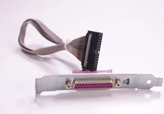 Alt view image 2 of 6 - HP Parallel Port Adapter w LP Bracket 462537-001 DB-25-F with Low Profile Kit