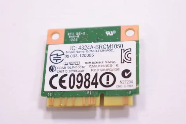 Alt view image 2 of 2 - Dell OEM Wireless 1504 DW1504 WiFi 802.11 b/g/n Half-Height Wireless Card 86RR6