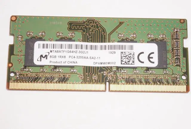 Alt view image 2 of 2 - MTA8ATF1G64HZ-3G2J1 Micron  8GB  DDR4-3200MHz Memory
