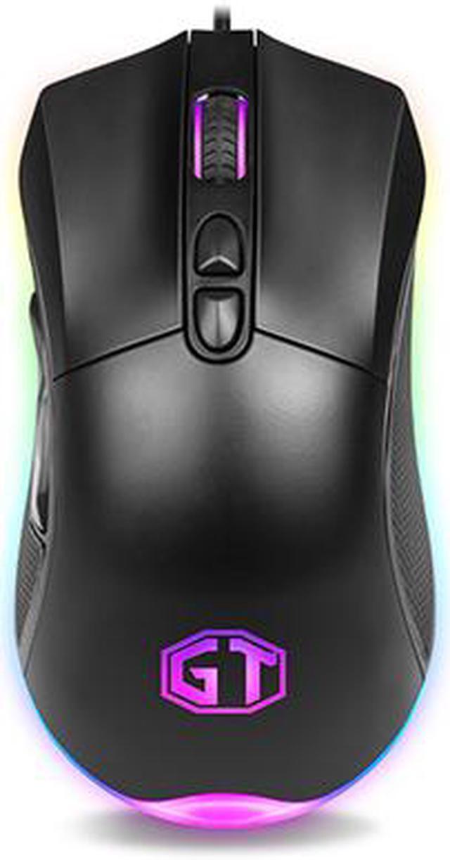 Alt view image 5 of 6 - Delux M626 Wired Gaming Mouse 5000-10000 DPI 6600 FPS 7 Buttons RGB Gaming Mice For PC Laptop PUBG Fortnite LOL Game Player
