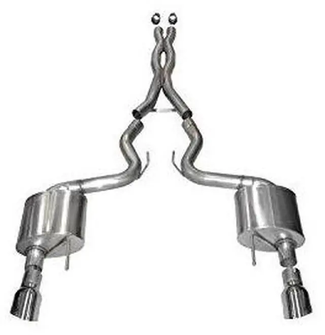 Alt view image 5 of 5 - Corsa Performance 14328 Xtreme Cat-Back Exhaust System Fits 15-17 Mustang