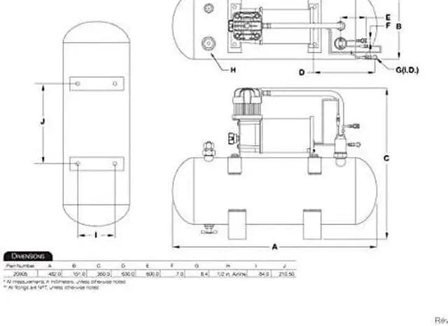 Alt view image 9 of 13 - Viair 2.0 Gallon Tank Air Sourc KIT
