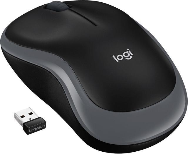 Logitech M185 Wireless Optical Ambidextrous Mouse - Swift Gray Mice Newegg.com