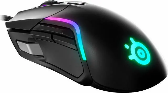 Alt view image 2 of 4 - SteelSeries - Rival 5 Wired Optical Gaming Mouse with RGB Lighting - Black