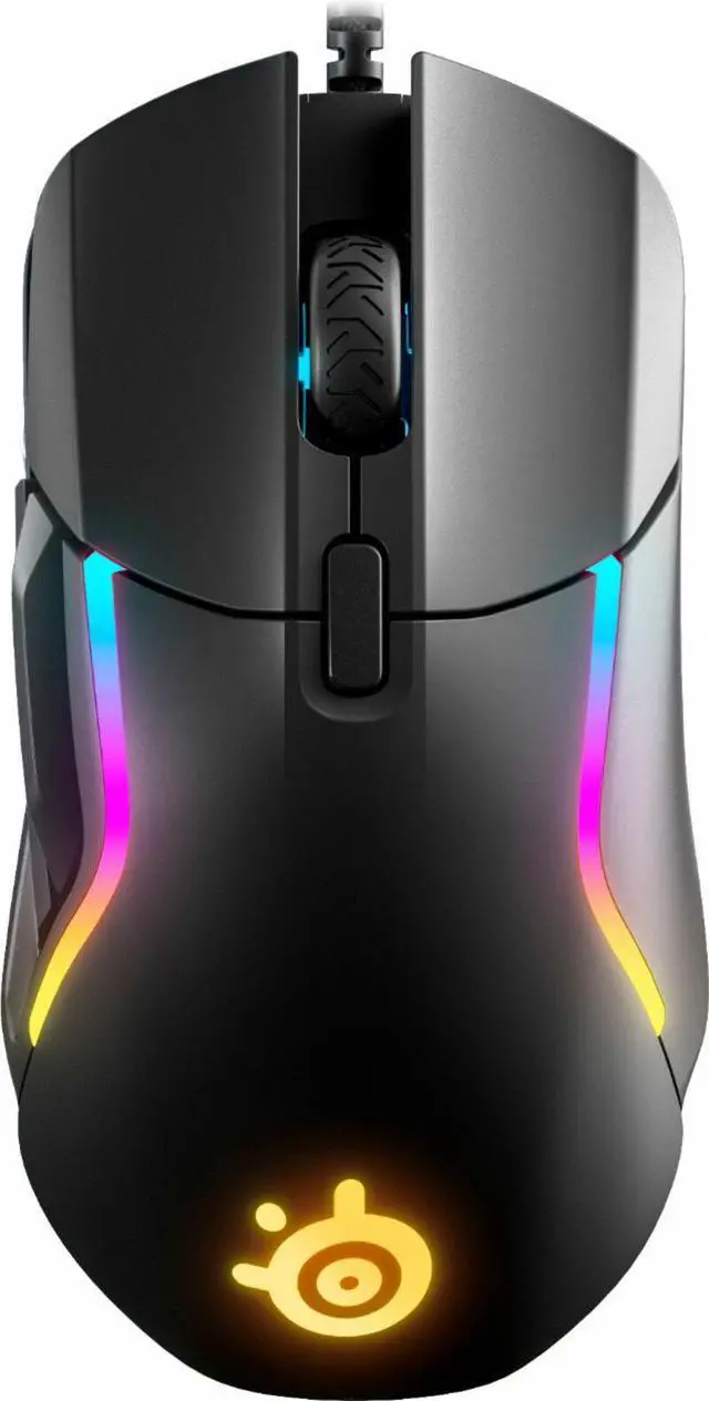 Main image of SteelSeries - Rival 5 Wired Optical Gaming Mouse with RGB Lighting - Black