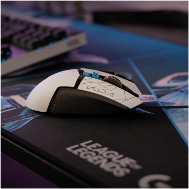 Alt view image 4 of 6 - Logitech - G502 HERO Wired Optical Gaming Mouse with RGB Lighting - K/DA, White