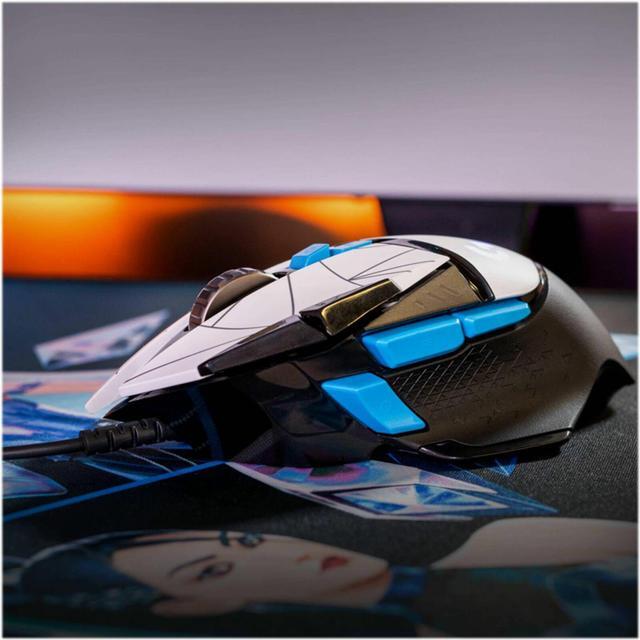 Alt view image 6 of 6 - Logitech - G502 HERO Wired Optical Gaming Mouse with RGB Lighting - K/DA, White