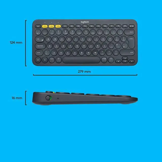 Alt view image 6 of 6 - Logitech - K380 TKL Wireless Bluetooth Scissor Keyboard for PC, Laptop