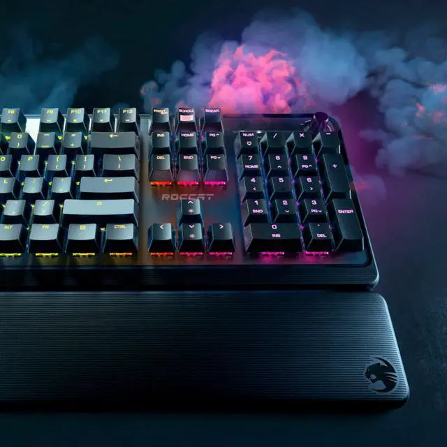Alt view image 2 of 3 - ROCCAT - Pyro Full-size Wired Mechanical Linear Switch Gaming Keyboard with R...