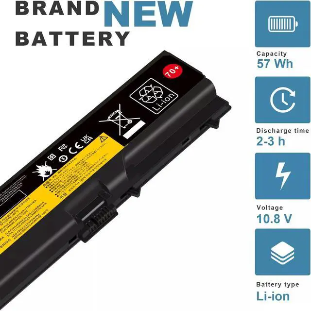 Alt view image 5 of 6 - Tronovia 70+ Battery For Lenovo ThinkPad T430 T530 W530 L530 L430 T520 W520 45N1005 57wh