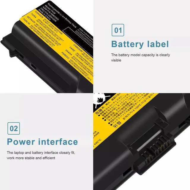 Alt view image 4 of 6 - Tronovia 70+ Battery For Lenovo ThinkPad T430 T530 W530 L530 L430 T520 W520 45N1005 57wh