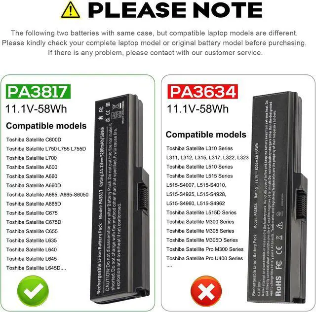 Alt view image 4 of 4 - Tronovia Battery for Toshiba Satellite L655 L735 L755 A665 C655 PA3817U-1BRS PABAS227