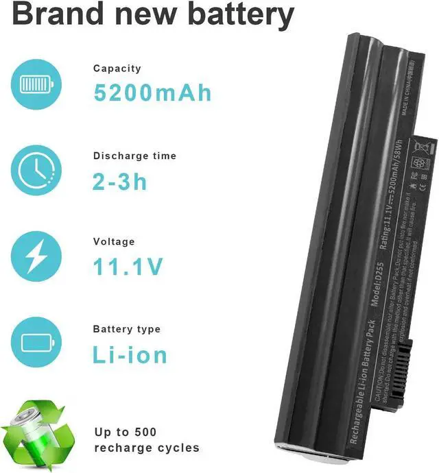 Alt view image 5 of 5 - Tronovia Laptop Battery for Acer Aspire One D255 D257 D260 522 722 Al10a31 Al10b31 Al10g3