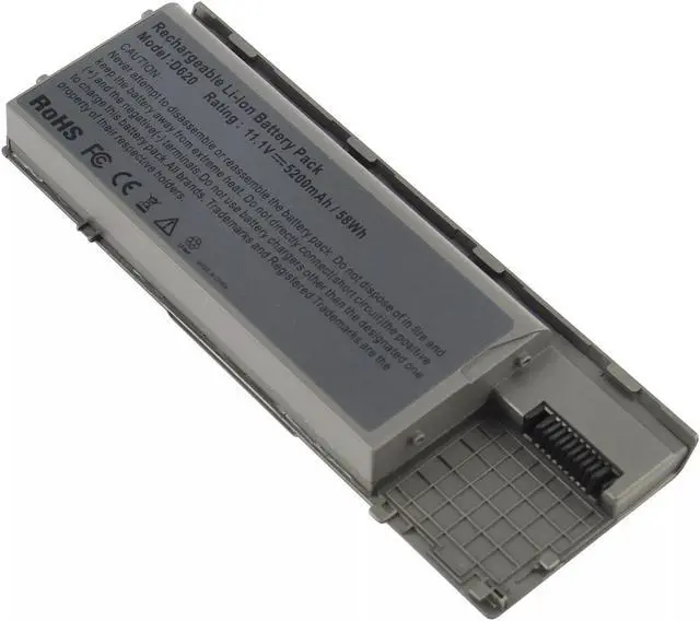 Alt view image 3 of 5 - Tronovia Laptop Battery For Dell Latitude D620 D630 D631 D640 TC030 JD610 451-10297 6Cell
