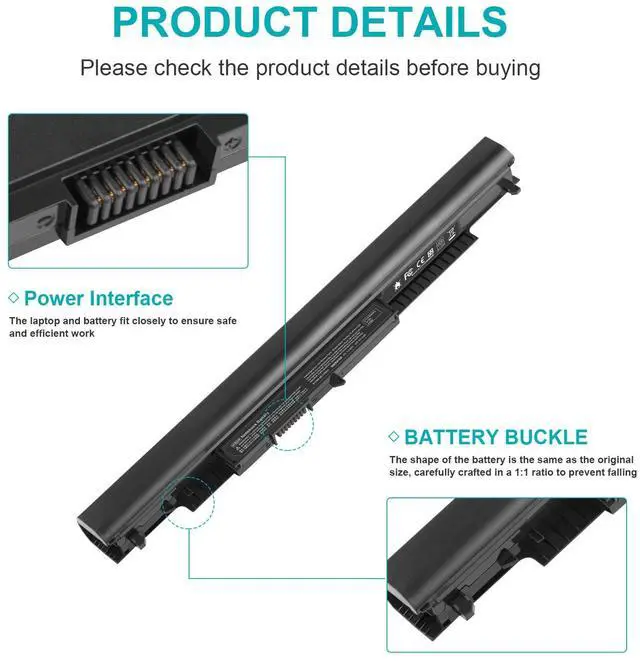 Alt view image 4 of 6 - Tronovia For HP Notebook Battery 15-ba009dx 15-ay191ms 15-ac130ds 15-af131dx 15-af112nr