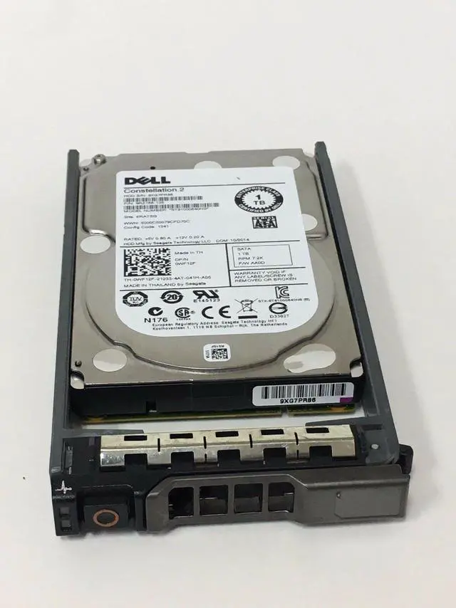 Main image of DELL 1TB 7.2K 2.5" 6G 64MB WF12F 0WF12F SATA SFF HD ST91000640NS W/ Tray