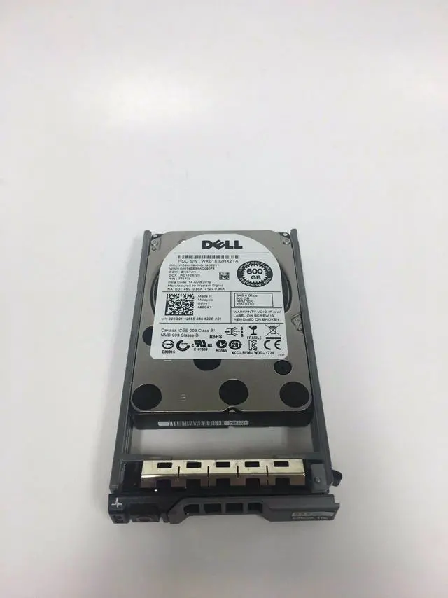 Main image of 96G91 Dell 600GB 10K 6GBps 2.5" HardDrive WD6001BKHG 096G91 W/TRAY
