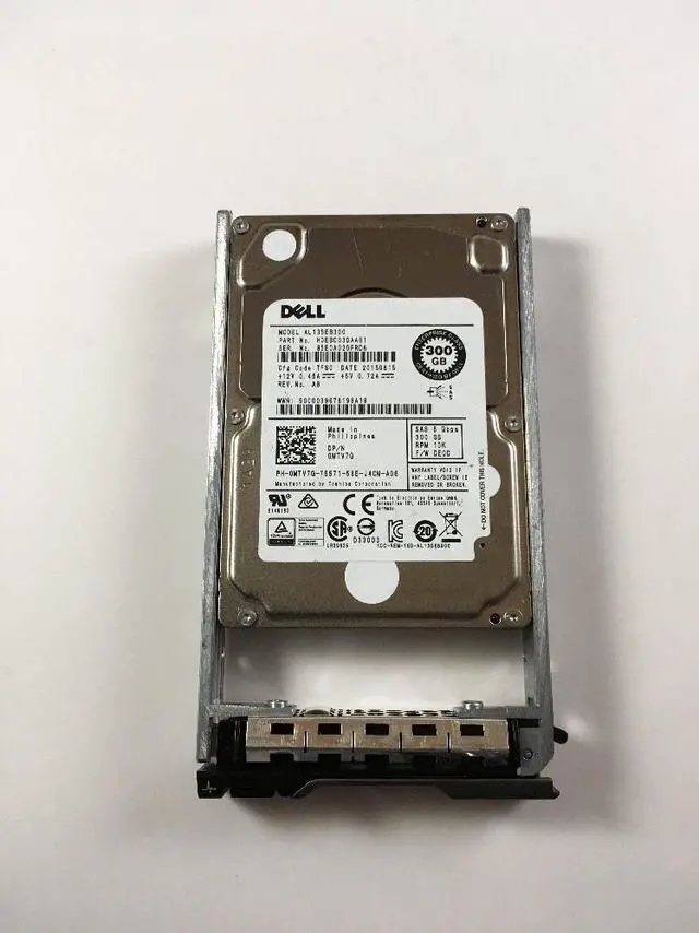 Main image of Dell AL13SEB300 MTV7G 0MTV7G 300GB SAS 2.5" 10K Hard Drive W/ Tray