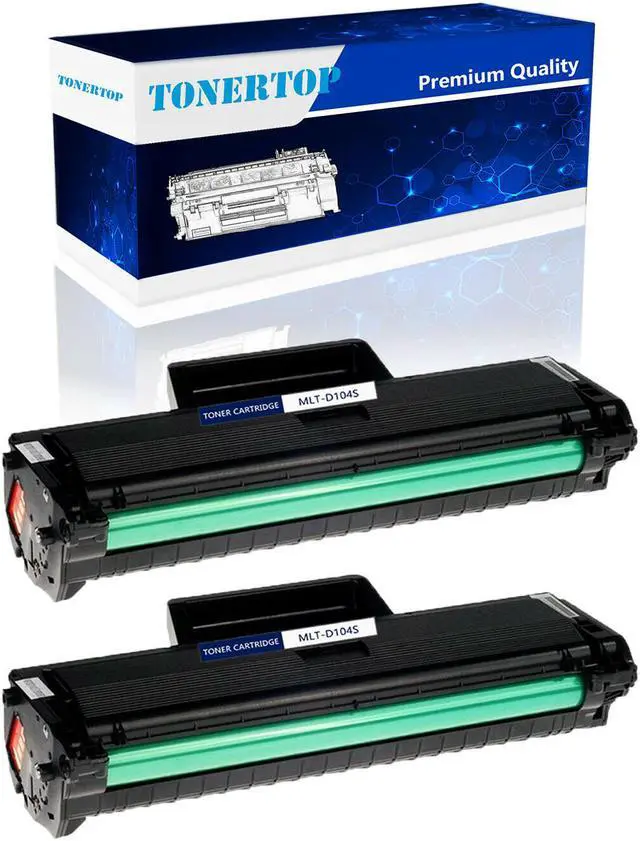 Main image of 2 PK New MLT-D104S D104S Black Laser Toner Cartridge For Samsung ML-1665 ML-1660