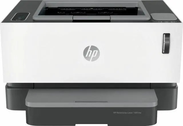 Main image of HP - Neverstop 1001nw Wireless Black-And-White Laser Printer - White