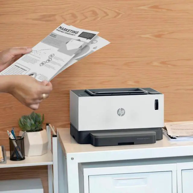 Alt view image 4 of 4 - HP - Neverstop 1001nw Wireless Black-And-White Laser Printer - White