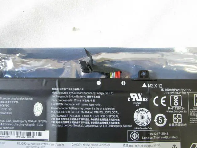 Alt view image 2 of 3 - New Genuine OEM Lenovo Battery ThinkPad P53 Series L18M6P90 SB10K97664 5B10W13901 5B10W13902 SB10T83145 L18C6P90 SB10K97665 02DL028 02DL029