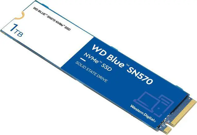 Alt view image 3 of 6 - WD - BLUE SN570 1TB INTERNAL PCIE GEN3 X4 SOLID STATE DRIVE FOR LAPTOPS & DESKTOPS