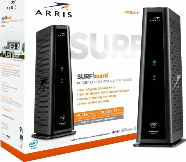 Main image of ARRIS - SURFboard DOCSIS 3.1 Cable Modem & Dual-Band Wi-Fi Router for Xfinity