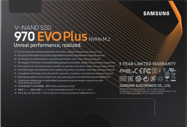 Alt view image 5 of 6 - Samsung - 970 EVO Plus 2TB PCIe Gen 3 x4 NVMe Internal Solid State Drive