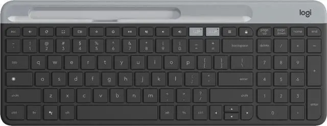 Main image of Logitech - K580 Multi-Device Chrome OS Edition Full-size Wireless Membrane Keyboard - Graphite