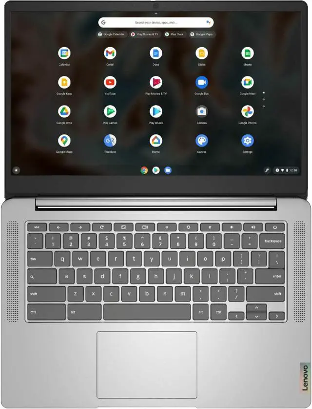 Alt view image 4 of 6 - LENOVO CHROMEBOOK 3 14" TOUCH LAPTOP - MEDIATEK MT8183 - 4GB MEMORY - 64GB EMMC - ARCTIC GREY