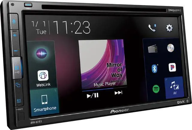 Alt view image 2 of 4 - 6.8" - Amazon Alexa when Paired with Pioneer Vozsis App, Bluetooth, and SiriusXM-Ready - Multimedia DVD Receiver - Black